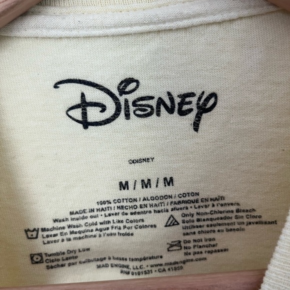 PASTEL YELLOW DISNEY CHARACTER OVERSIZED TEE - Picture 2 of 3